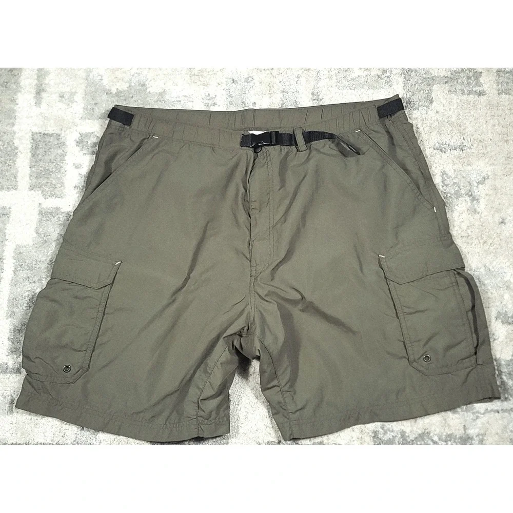 REI Co-Op Men's Green Cargo‎ Performance Outdoor Hiking Chino Shorts Sz 40x7.5